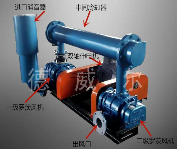 雙級串聯(lián)羅茨風(fēng)機